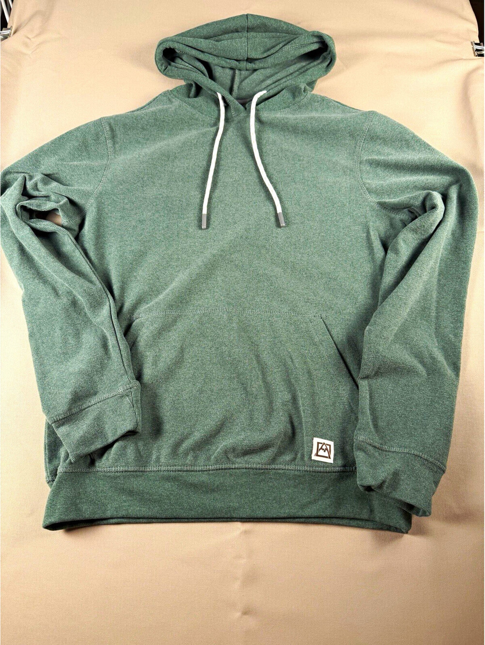 Avalanche Men's Green Pullover Hoodie Logo Pockets Drawstring Regular Fit Size S